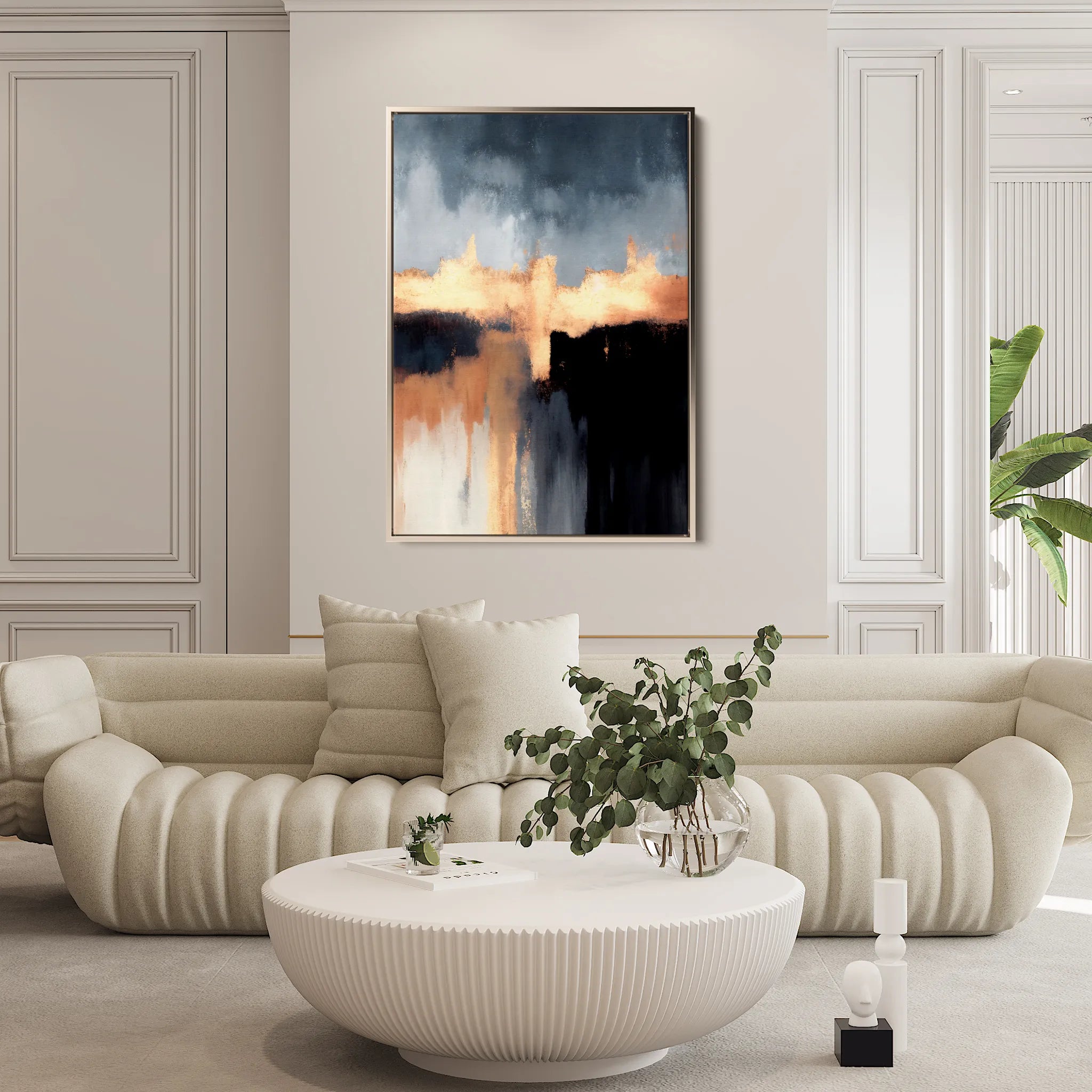 Abstract Canvas Wall Art WAD019-A 90 x 60 cm / Stretched on hidden frame