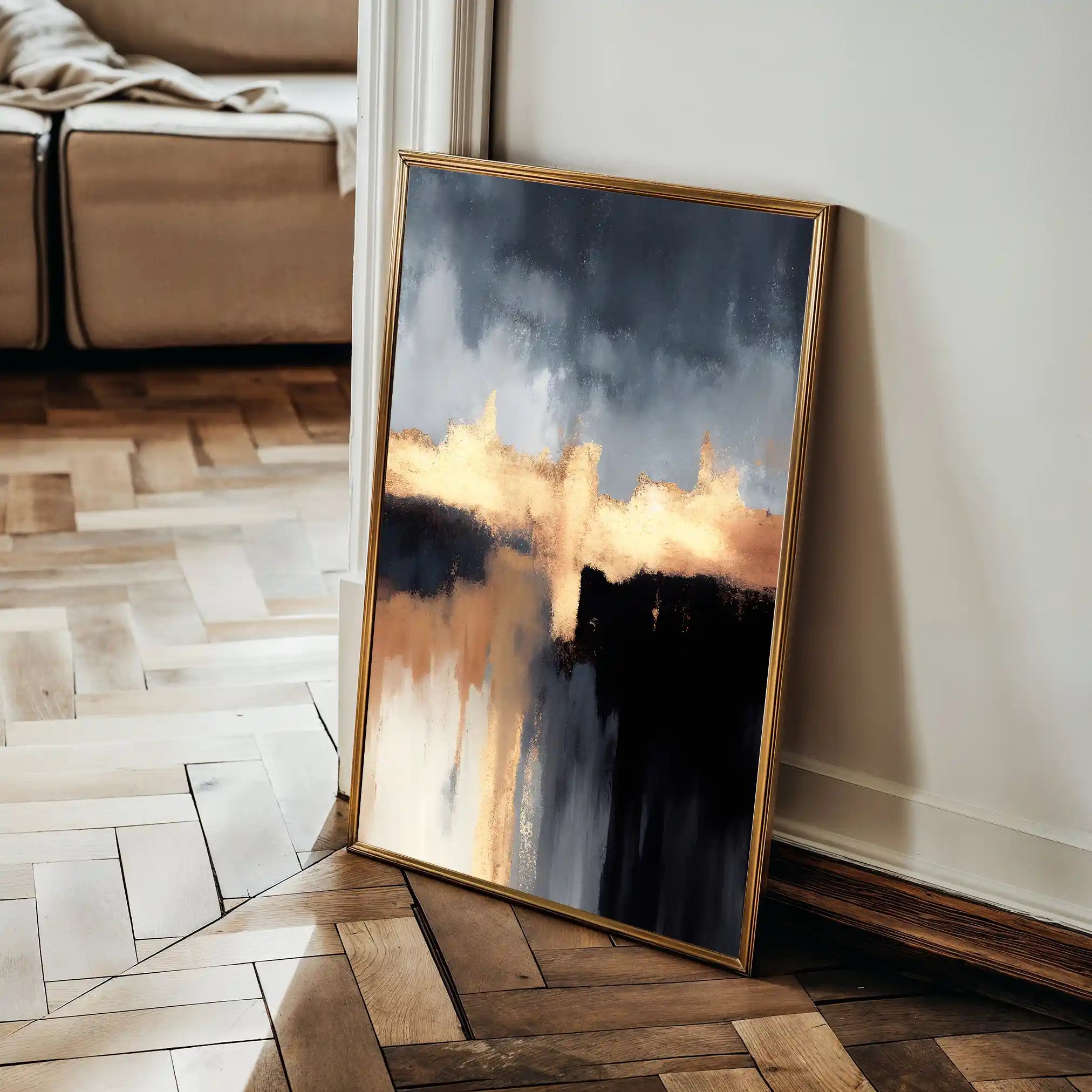 Abstract 019 Canvas Art 60 x 40 cm / Stretched on hidden frame