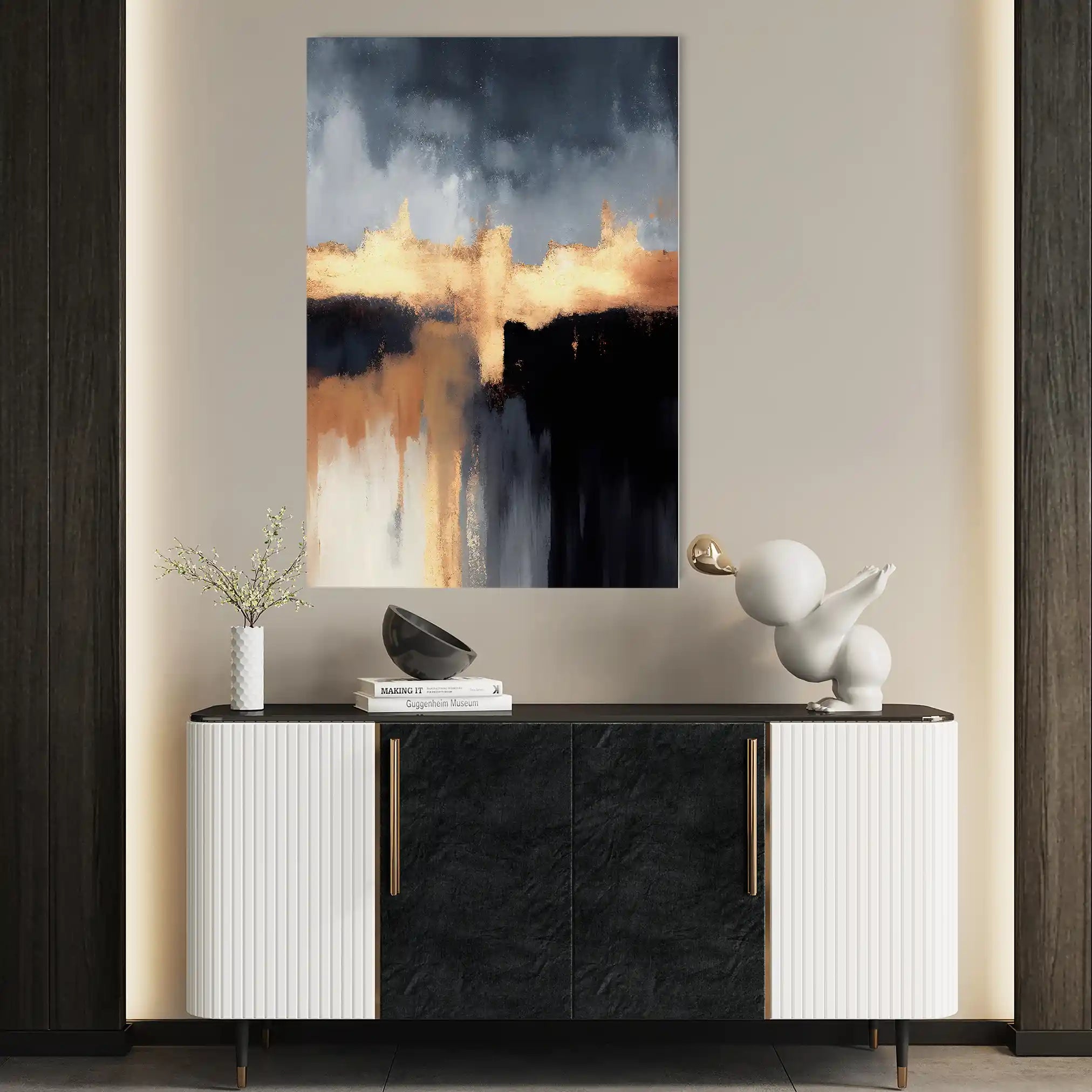 Abstract 019 Canvas Art 60 x 40 cm / Stretched on hidden frame