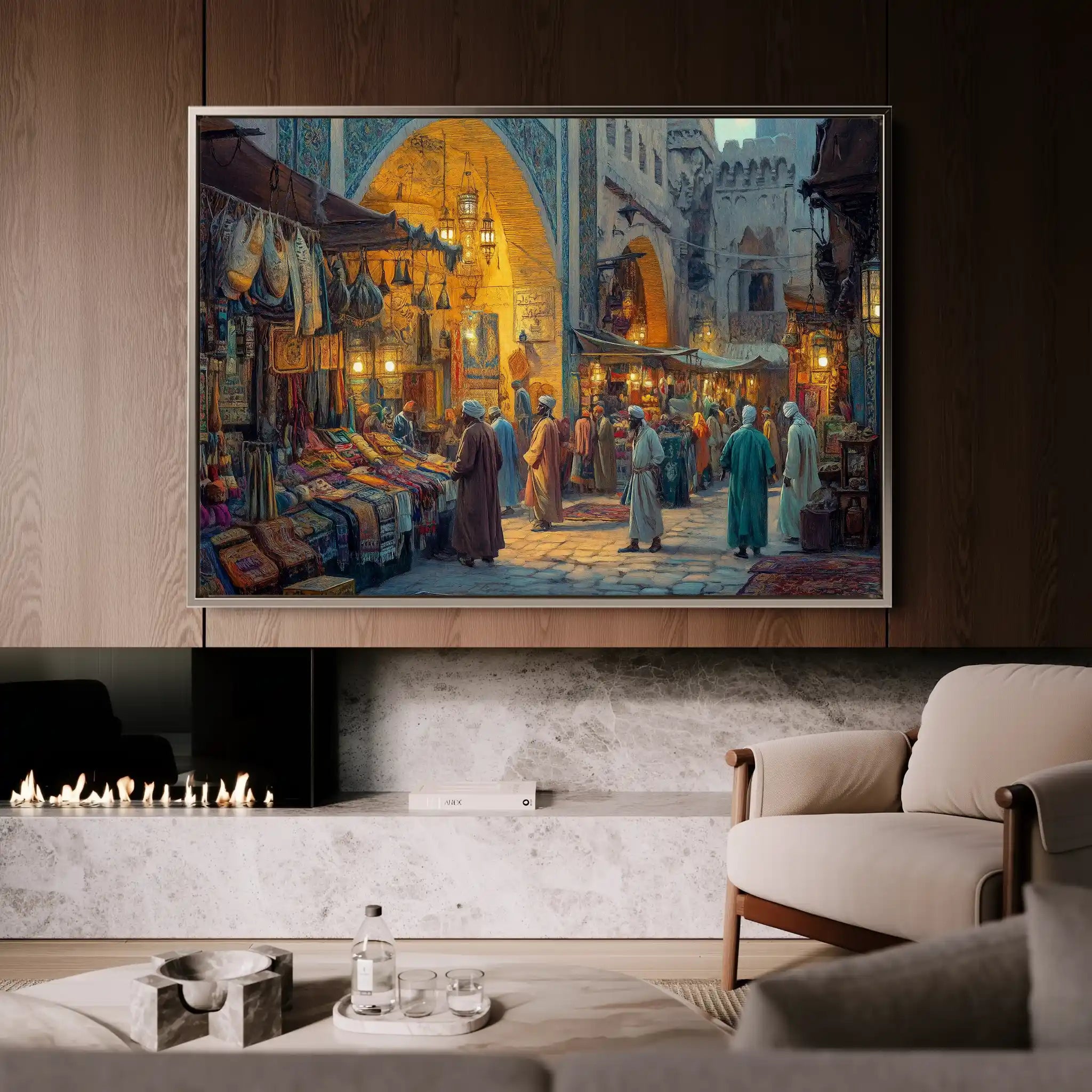 Orientalist 019 Canvas Art 90 x 60 cm / Stretched on hidden frame
