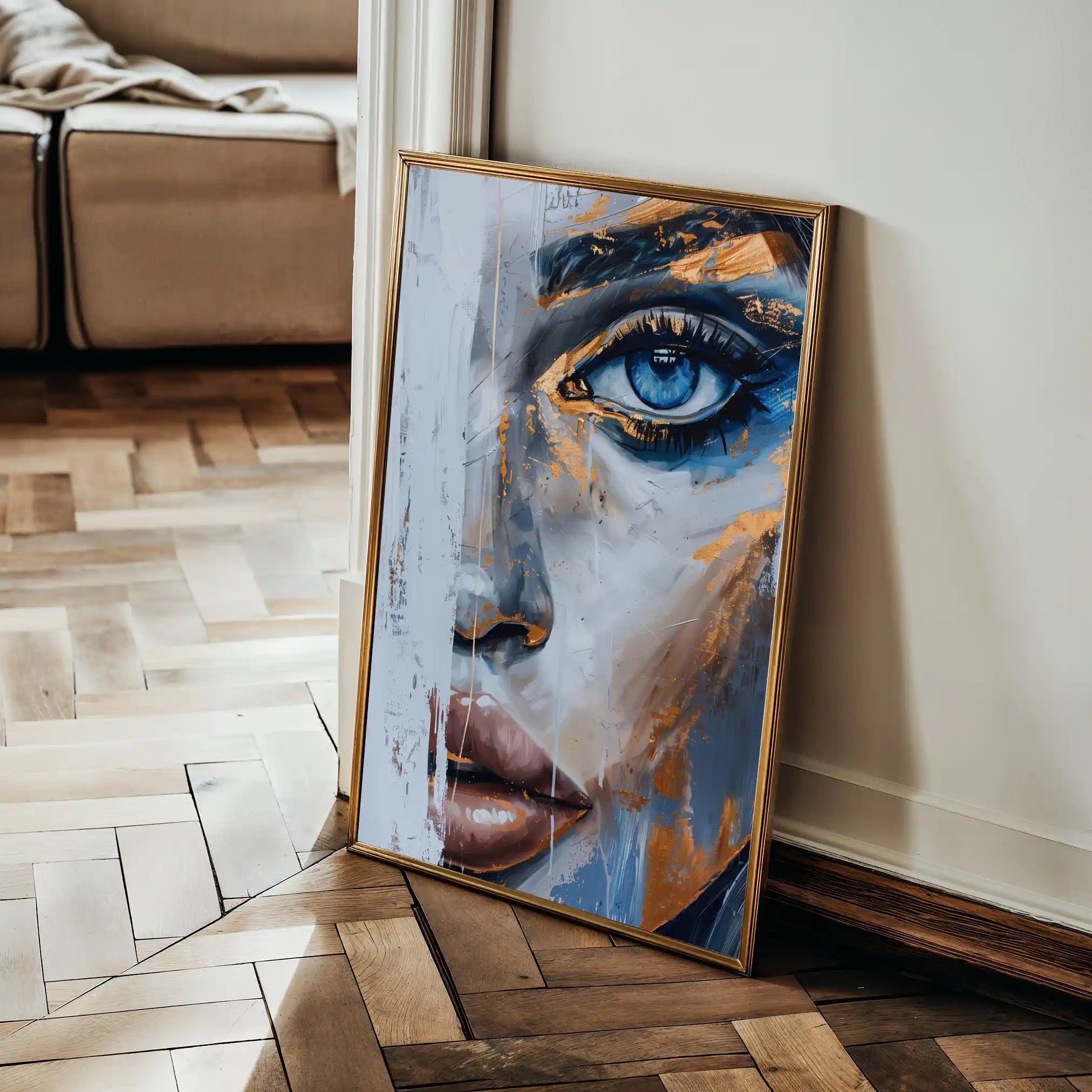 Portrait 019 Canvas Art 90 x 60 cm / Stretched on hidden frame
