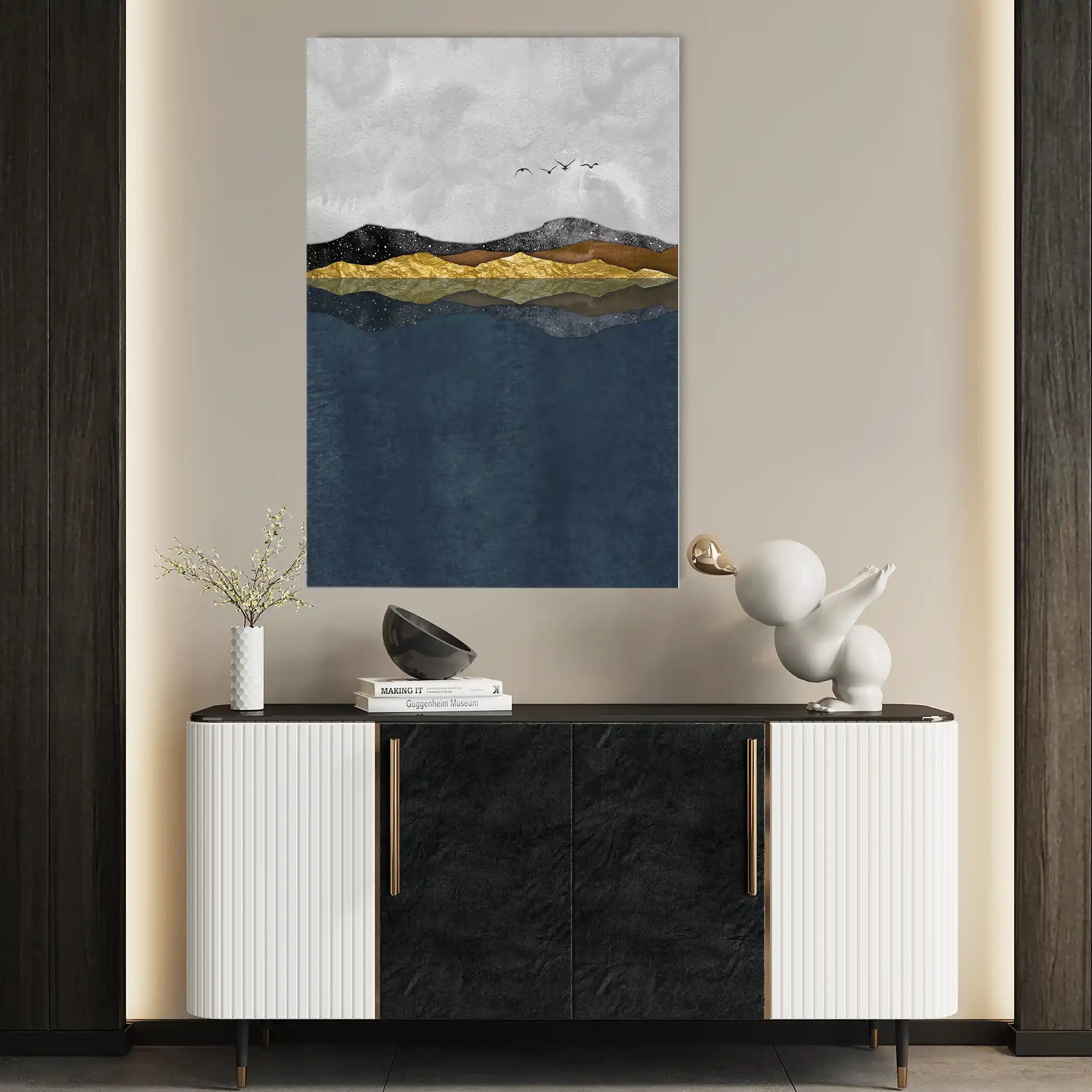 Abstract 020 Canvas Art 60 x 40 cm / Stretched on hidden frame