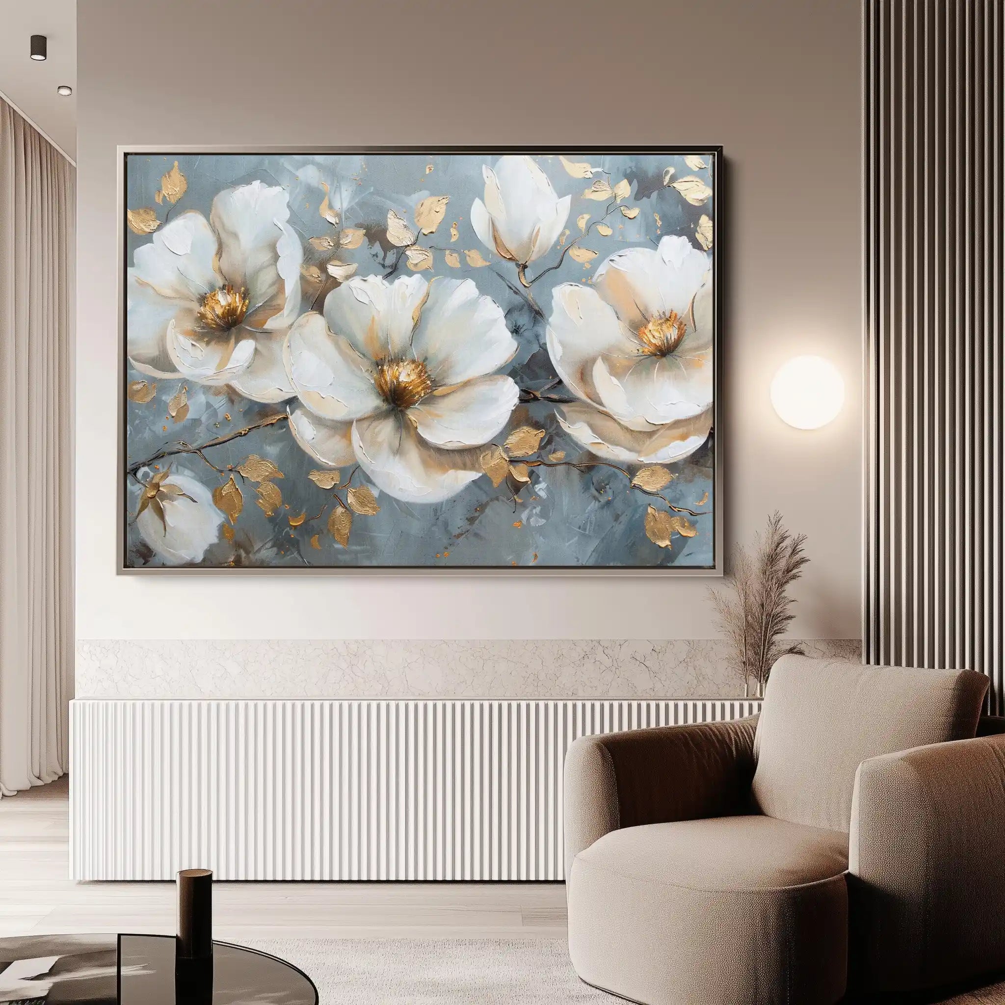 Floral Canvas Wall Art WAD020-F 90 x 60 cm / Stretched on hidden frame