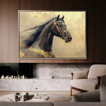 Horses 020 Canvas Art 90 x 60 cm / Stretched on hidden frame