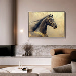 Horses 020 Canvas Art 90 x 60 cm / Stretched on hidden frame