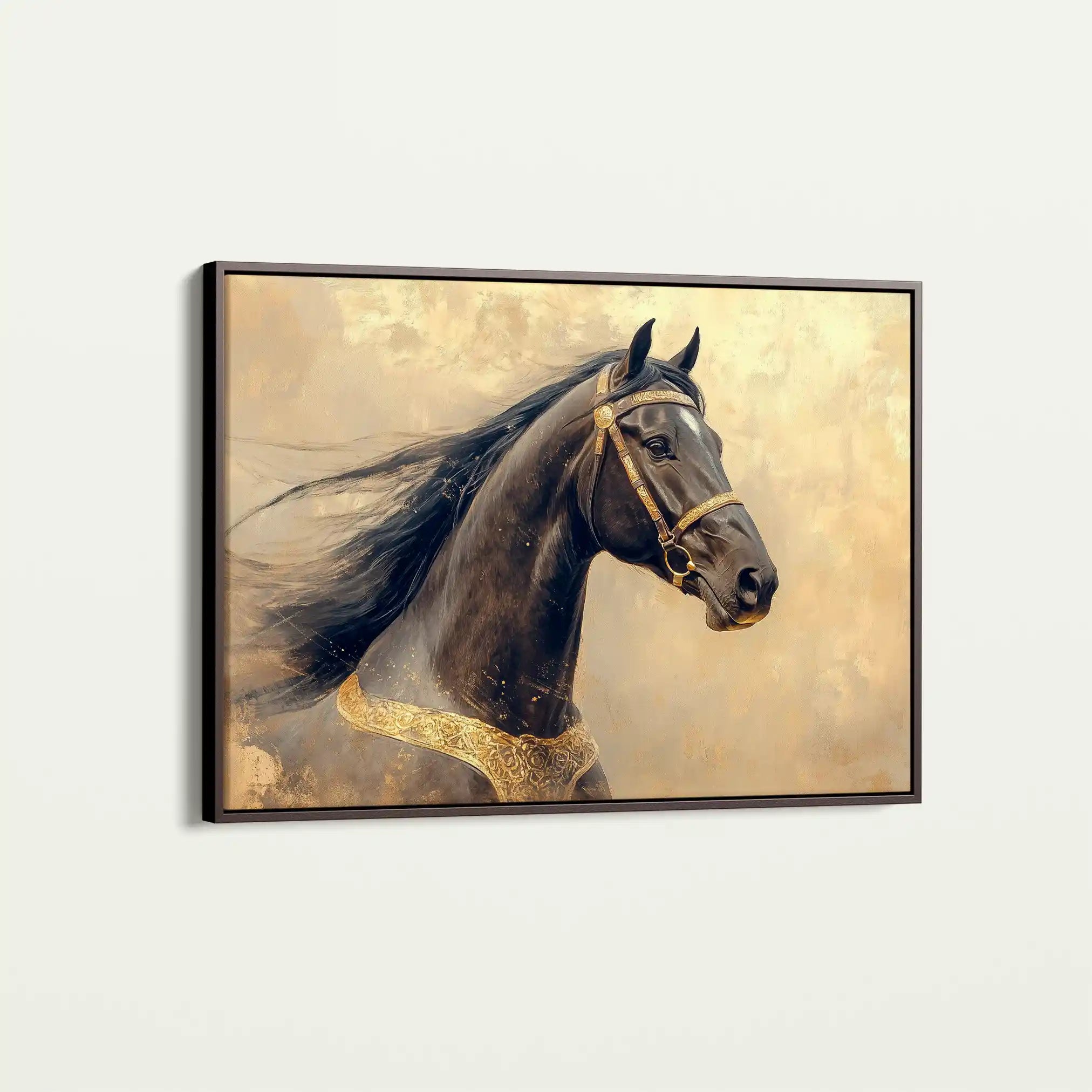 Horses 020 Canvas Art 90 x 60 cm / Stretched on hidden frame