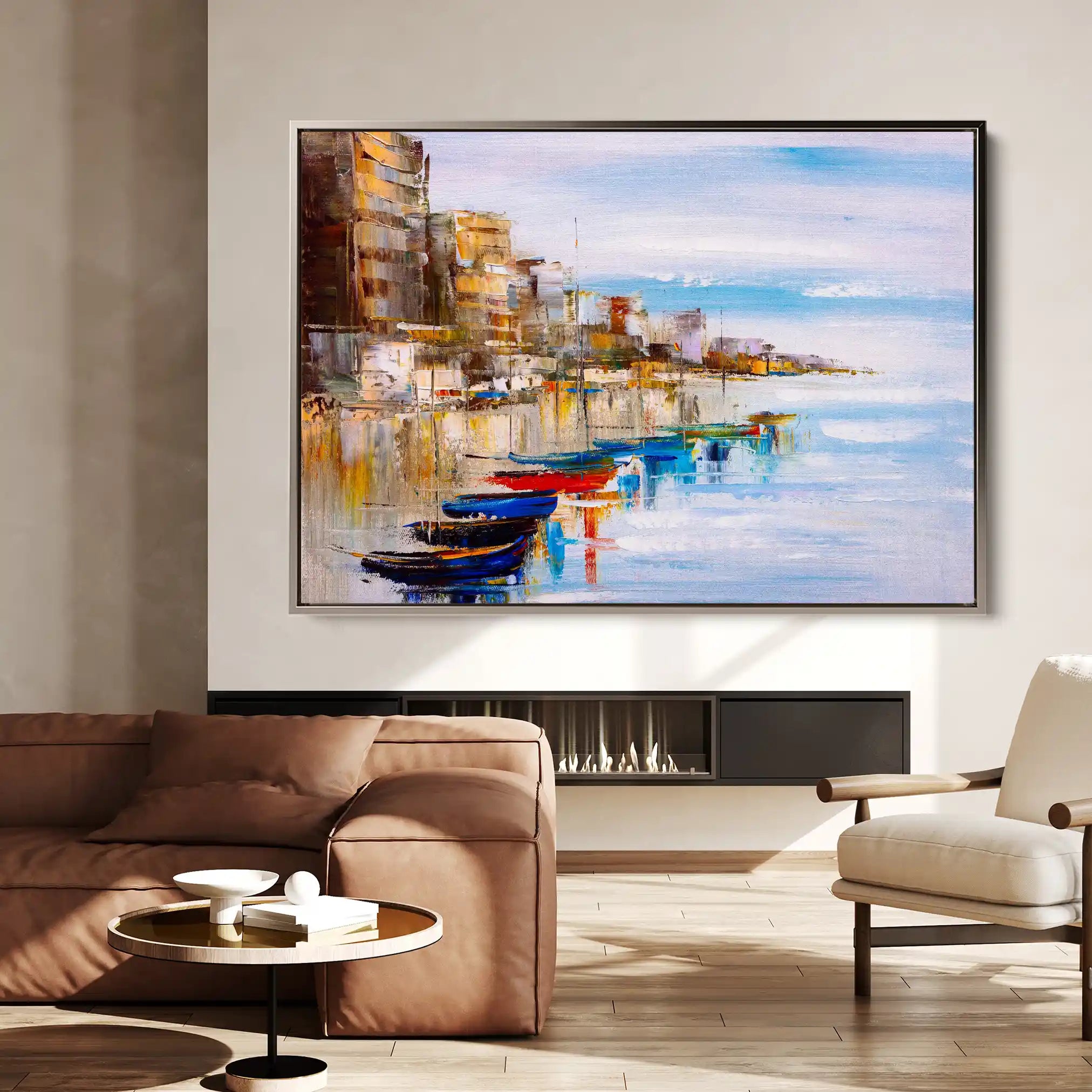 Landscape 020 Canvas Art 90 x 60 cm / Stretched on hidden frame