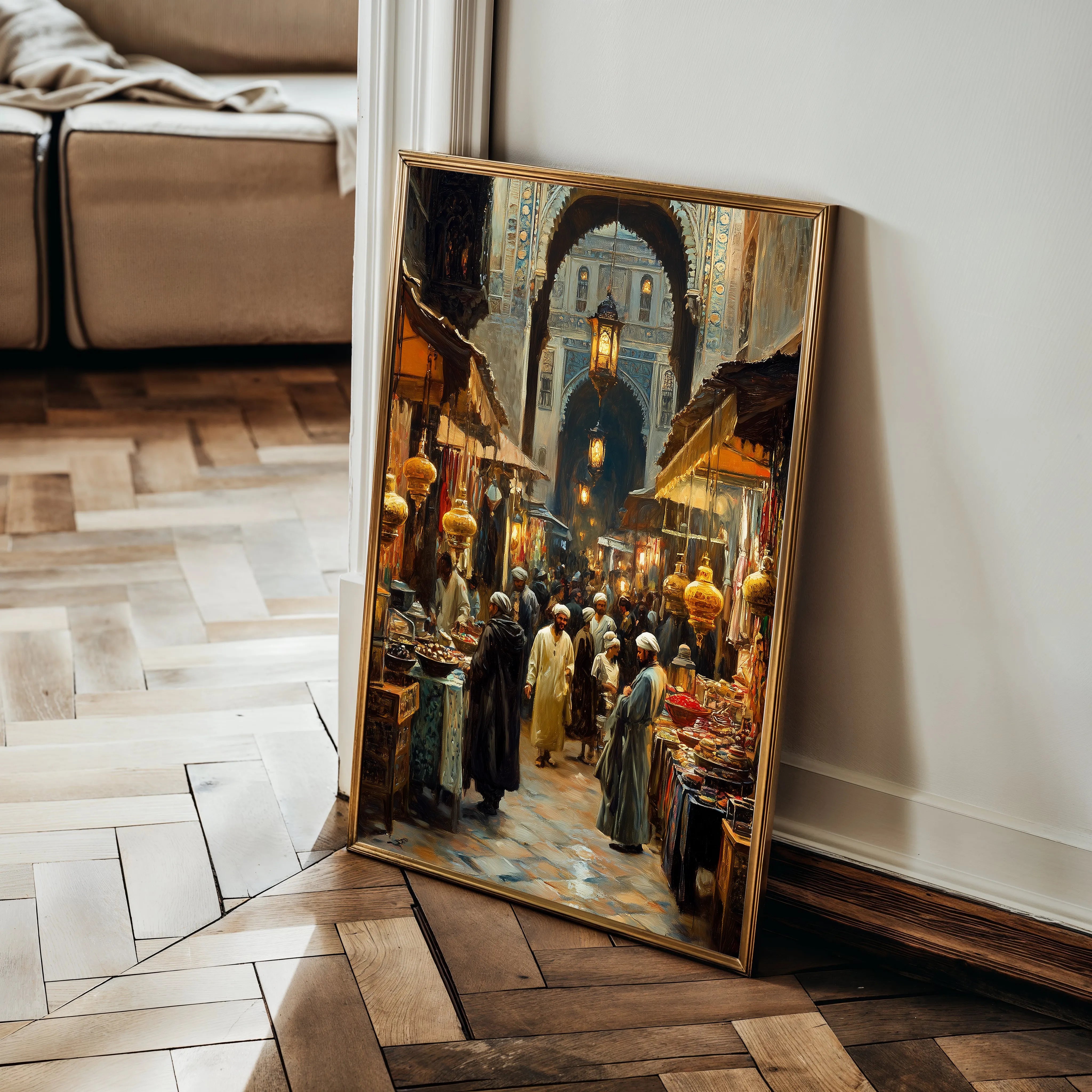 Orientalist Canvas Wall Art WAD020-OR 90 x 60 cm / Stretched on hidden frame