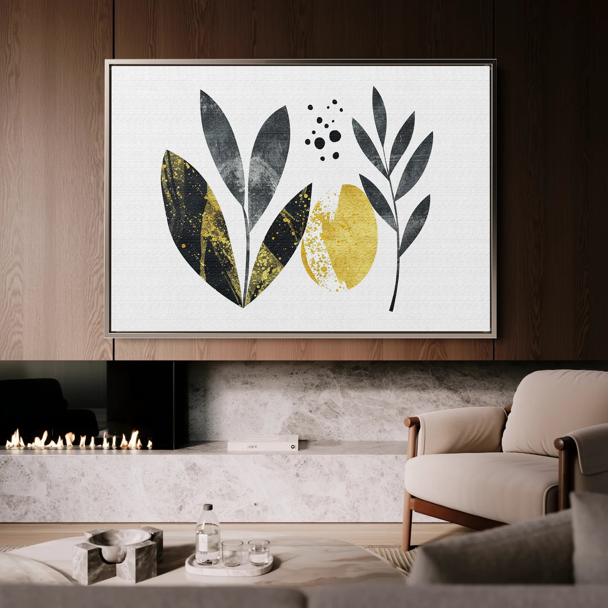 Boho Canvas Wall Art WAD021-BH 90 x 60 cm / Stretched on hidden frame