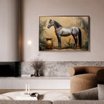 Horses 021 Canvas Art 90 x 60 cm / Stretched on hidden frame