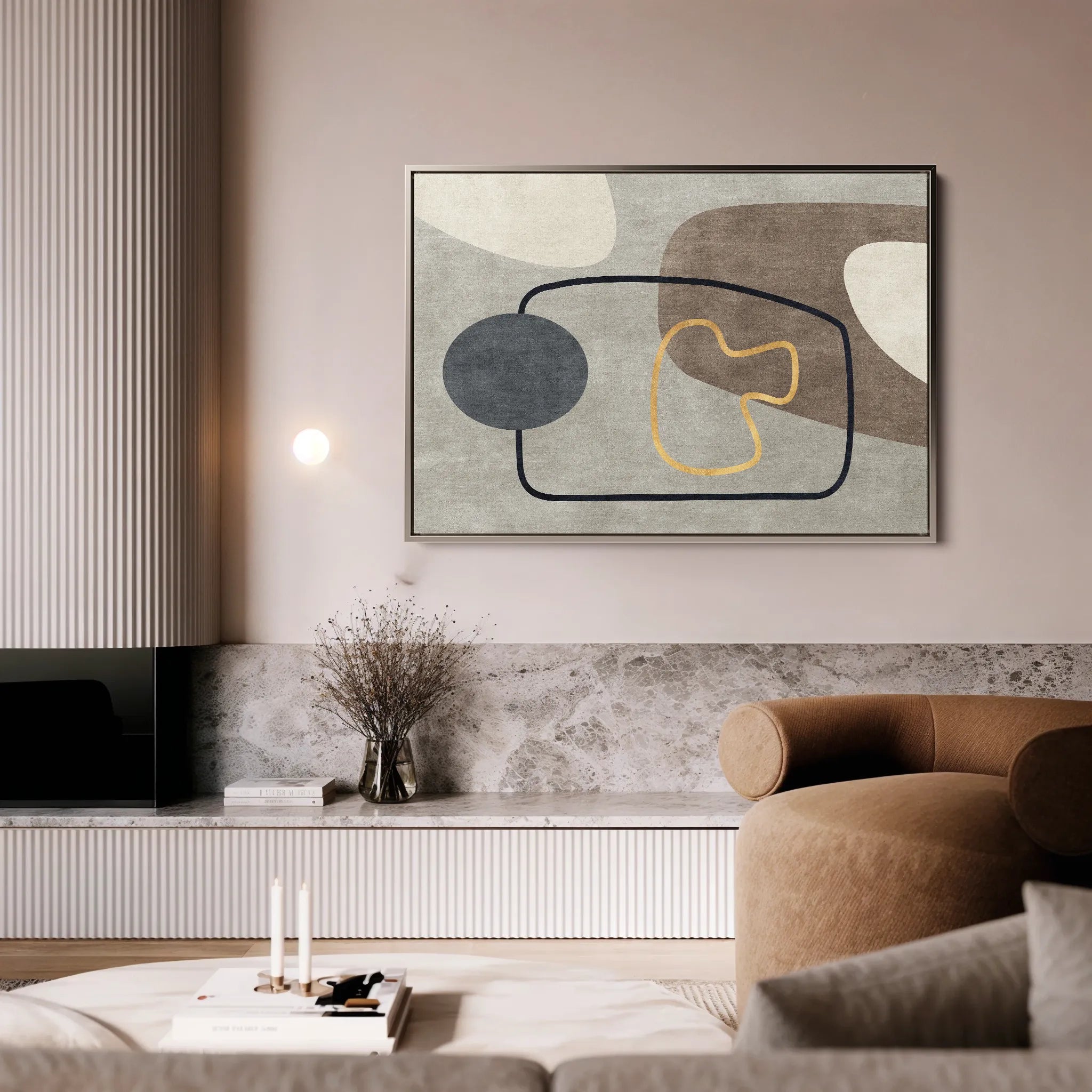 Boho Canvas Wall Art WAD022-BH 90 x 60 cm / Stretched on hidden frame