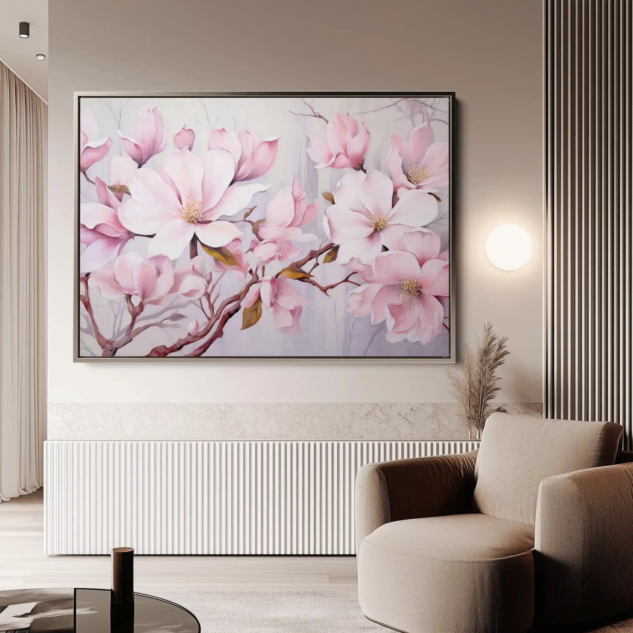 Floral Canvas Wall Art WAD022-F 90 x 60 cm / Stretched on hidden frame