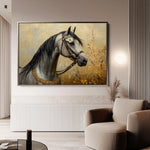Horses 022 Canvas Art 90 x 60 cm / Stretched on hidden frame