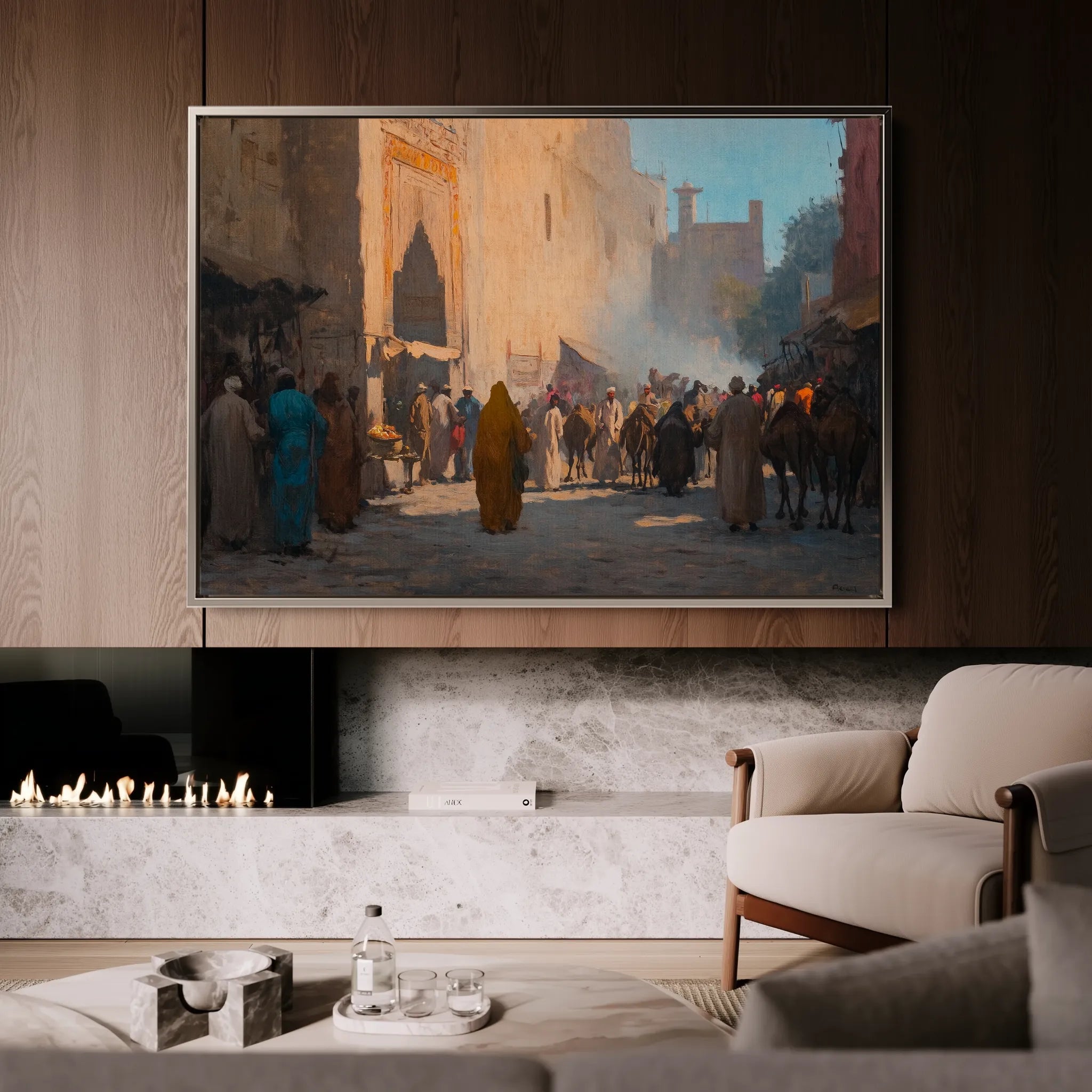 Orientalist Canvas Wall Art WAD022-OR 90 x 60 cm / Stretched on hidden frame