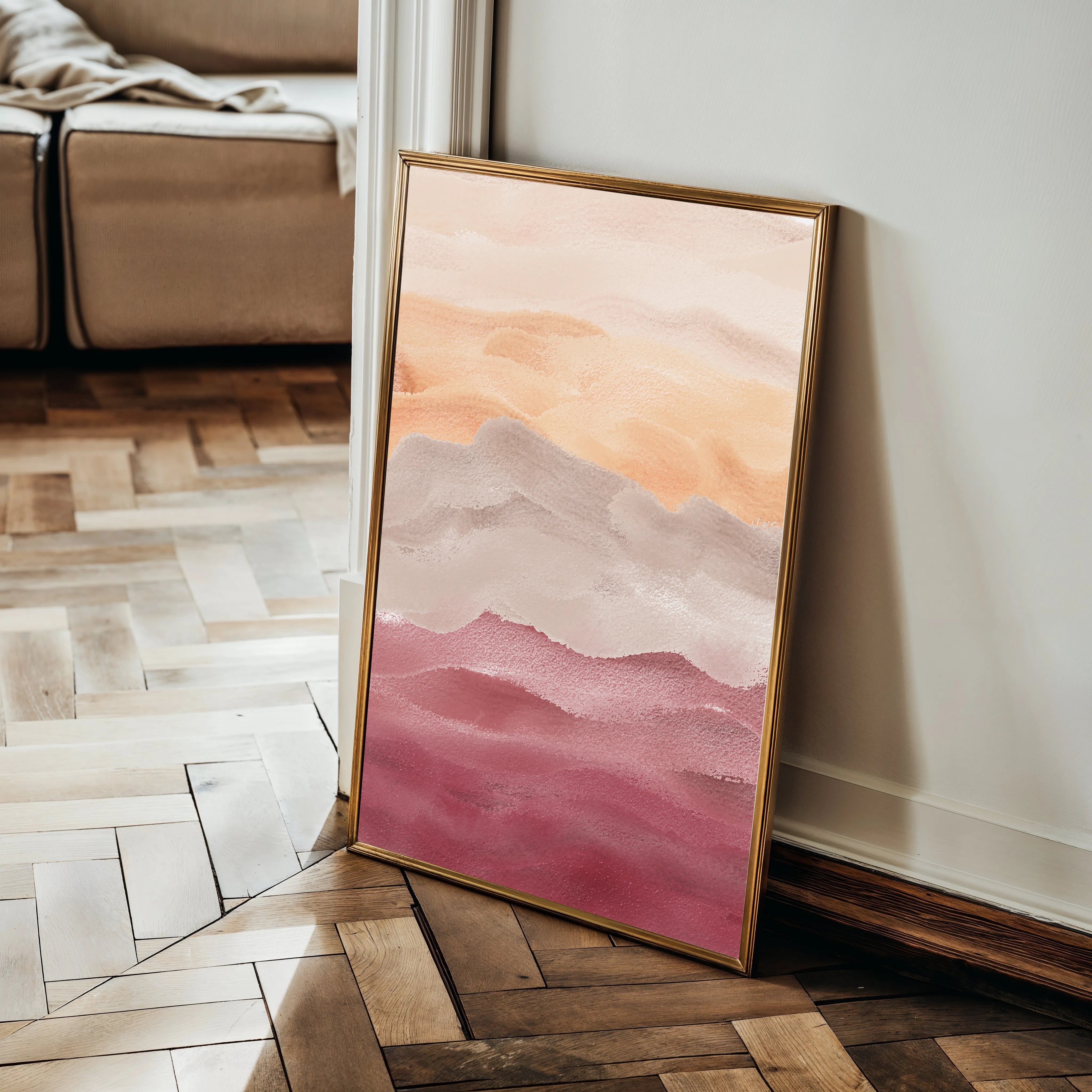 Abstract Canvas Wall Art WAD023-A 90 x 60 cm / Stretched on hidden frame