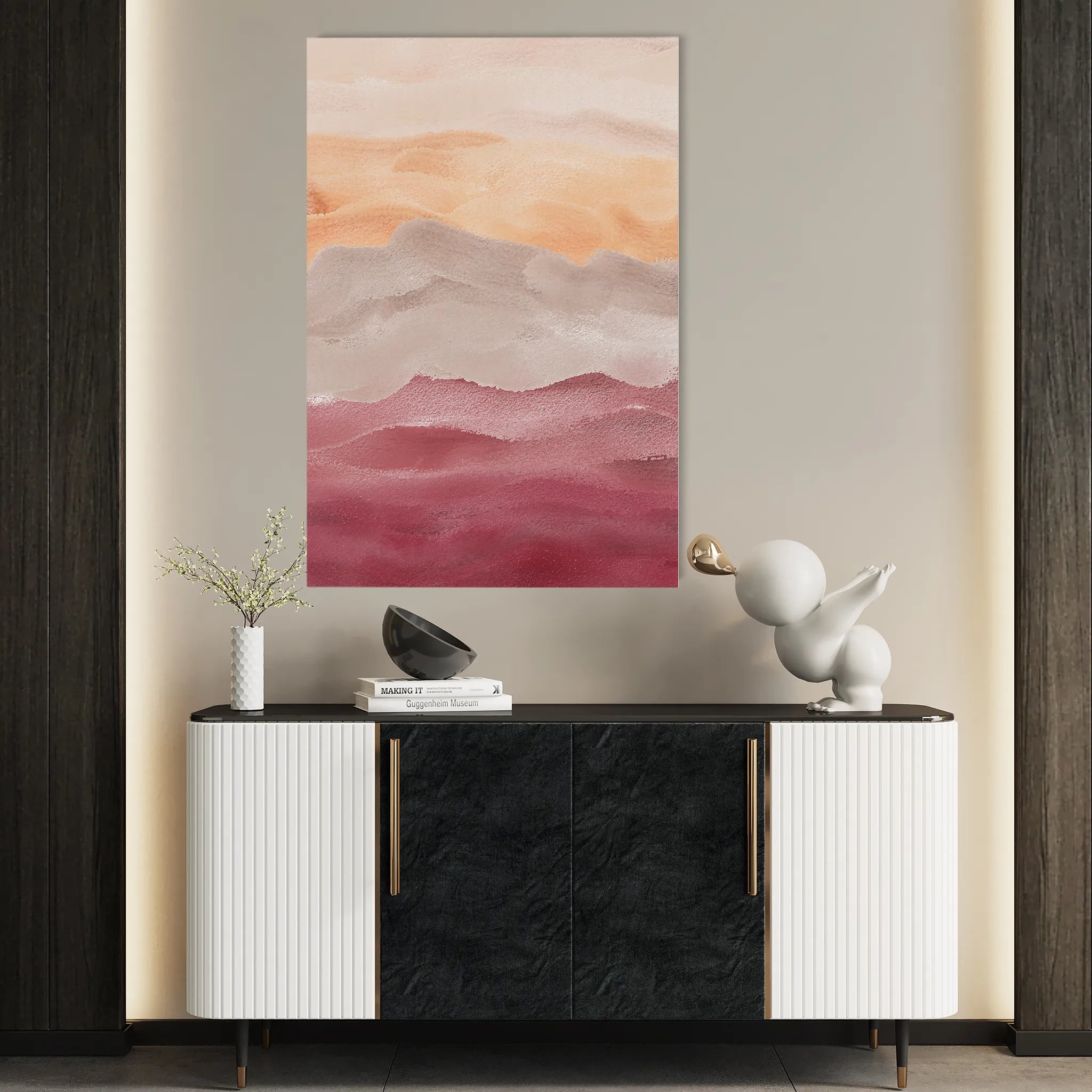 Abstract Canvas Wall Art WAD023-A 90 x 60 cm / Stretched on hidden frame