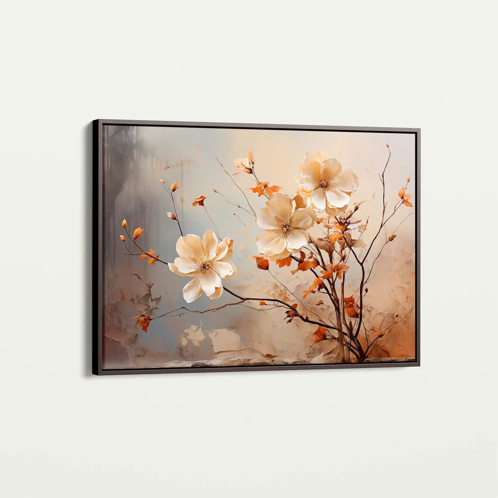 Floral Canvas Wall Art WAD023-F 90 x 60 cm / Stretched on hidden frame