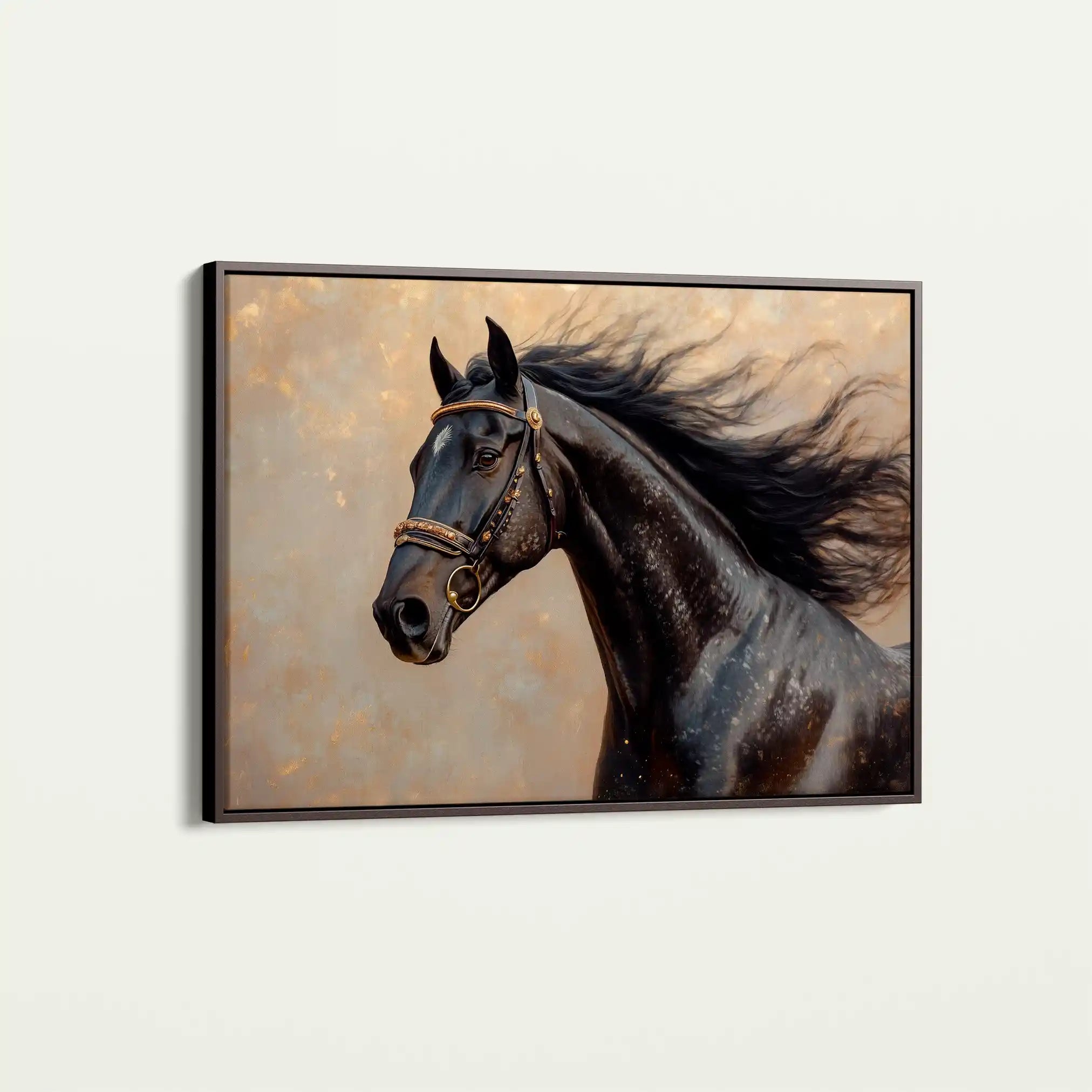 Horses 023 Canvas Art 90 x 60 cm / Stretched on hidden frame