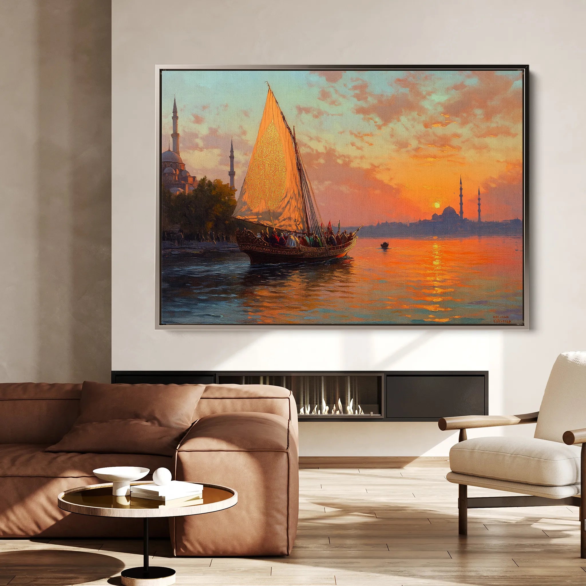 Orientalist Canvas Wall Art WAD023-OR 90 x 60 cm / Stretched on hidden frame