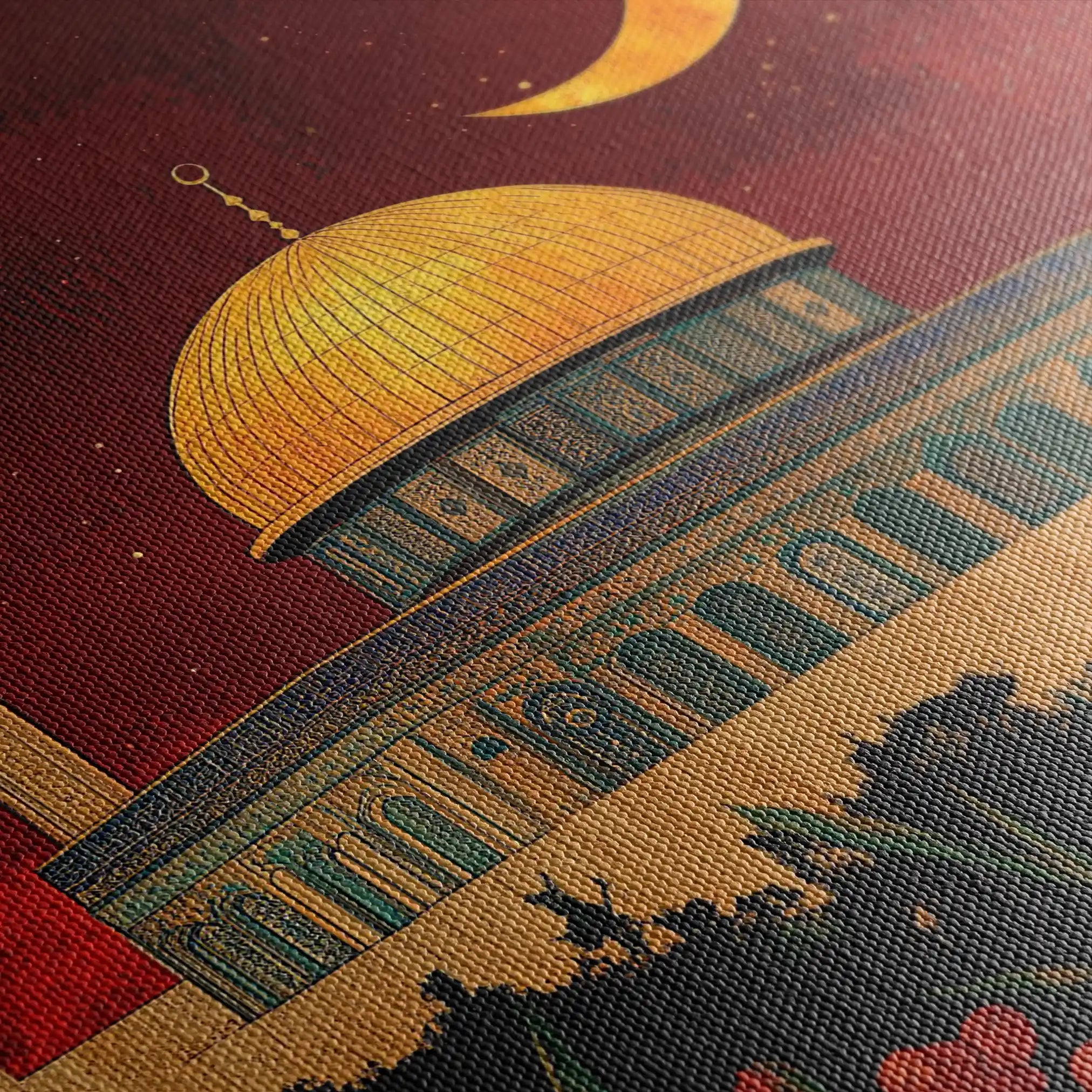 Palestine 023 Canvas Art 90 x 60 cm / Stretched on hidden frame