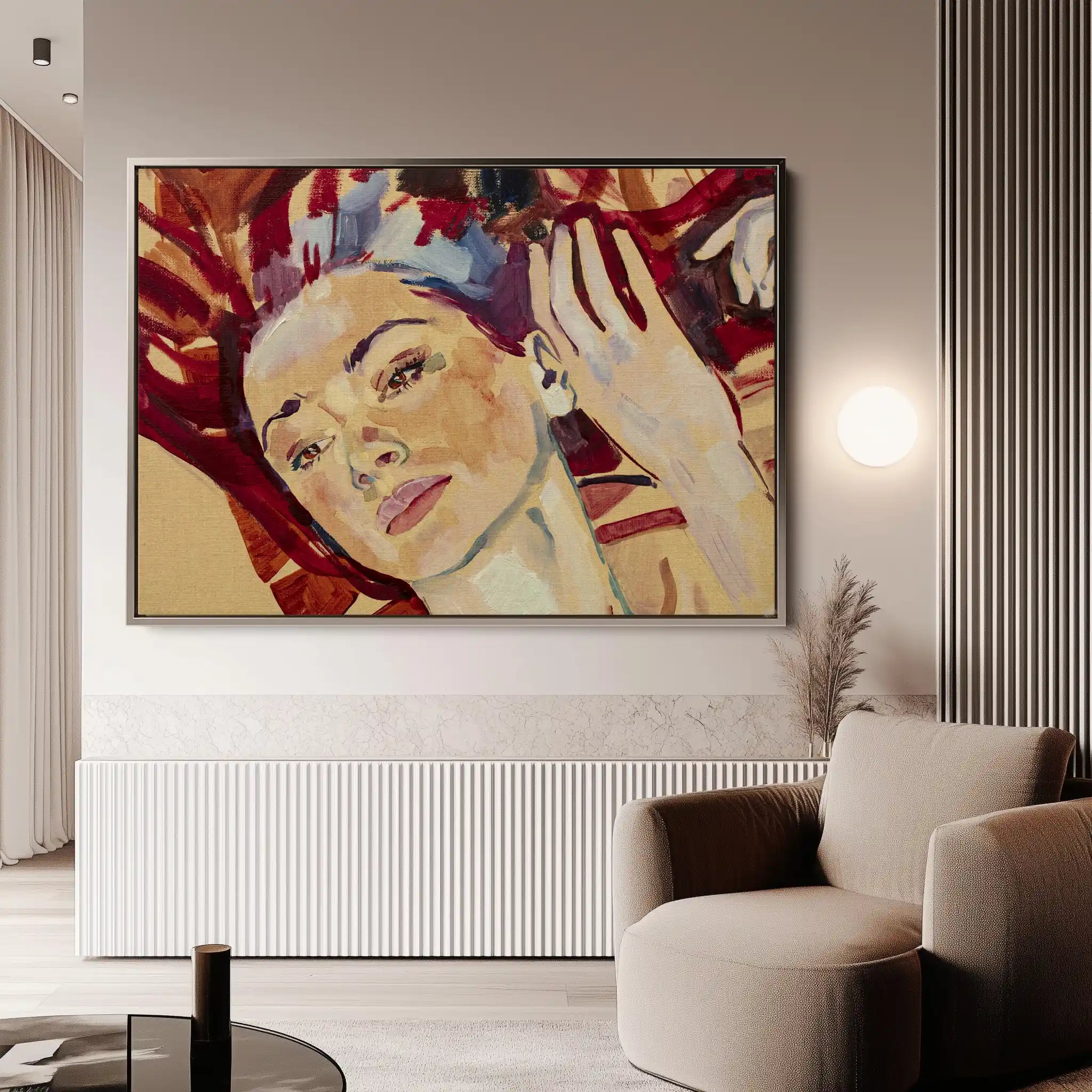 Portrait 023 Canvas Art 90 x 60 cm / Stretched on hidden frame