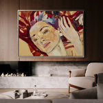 Portrait 023 Canvas Art 90 x 60 cm / Stretched on hidden frame