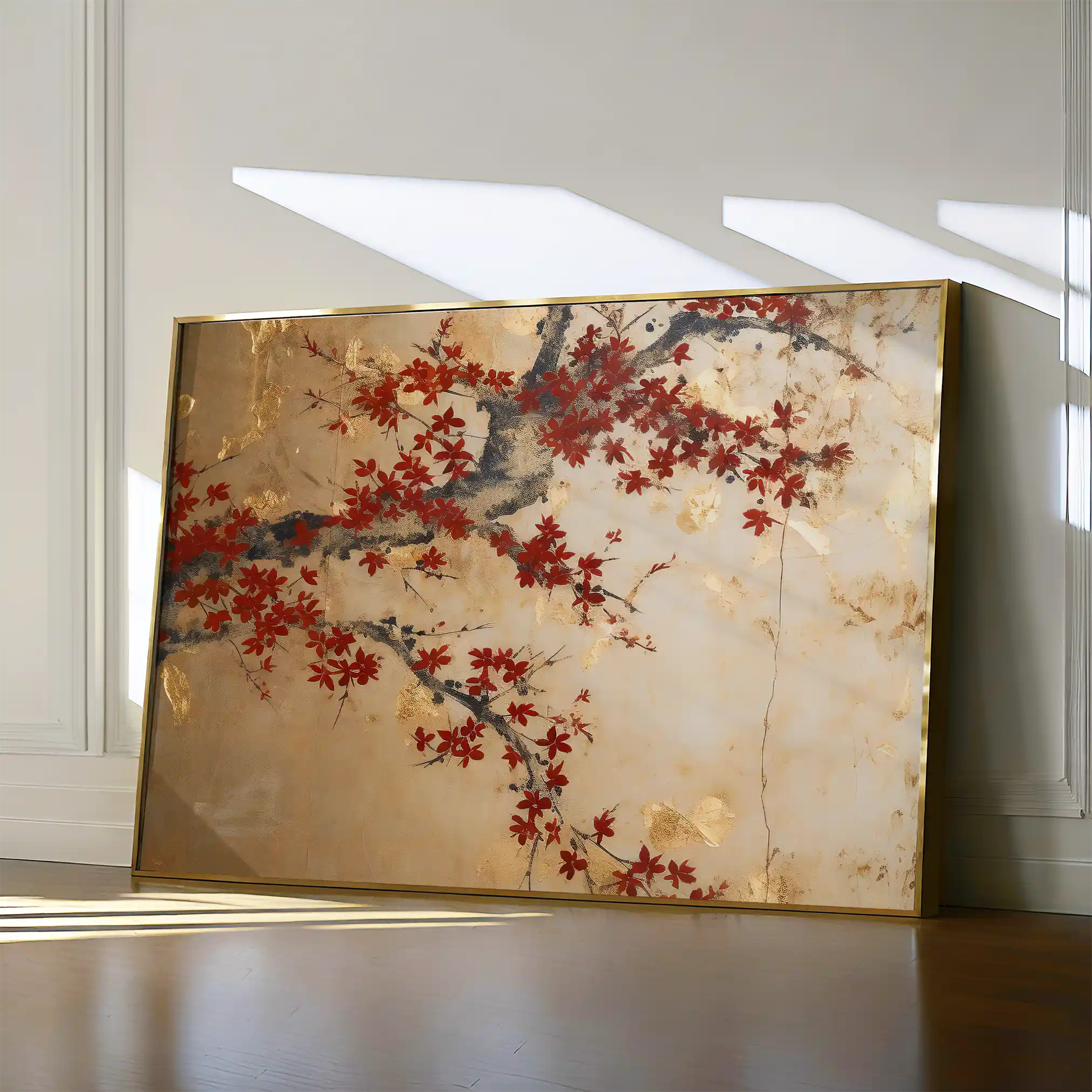 Floral Canvas Wall Art WAD024-F 90 x 60 cm / Stretched on hidden frame