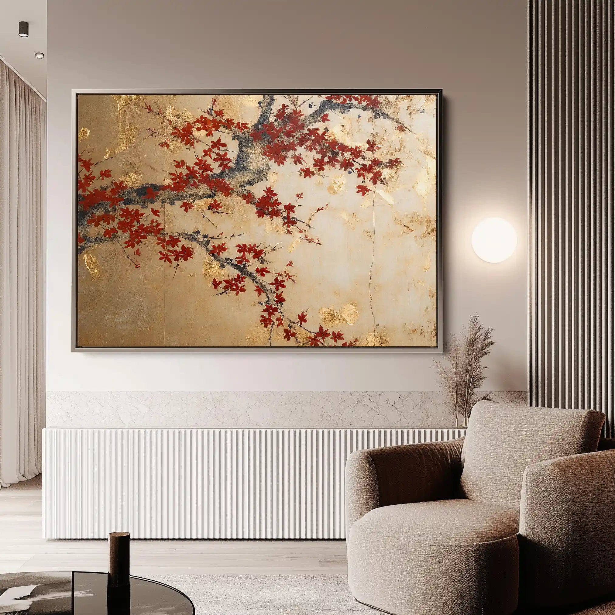 Floral Canvas Wall Art WAD024-F 90 x 60 cm / Stretched on hidden frame