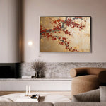 Floral Canvas Wall Art WAD024-F 90 x 60 cm / Stretched on hidden frame