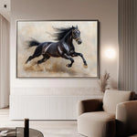 Horses 024 Canvas Art 90 x 60 cm / Stretched on hidden frame
