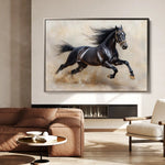 Horses 024 Canvas Art 90 x 60 cm / Stretched on hidden frame