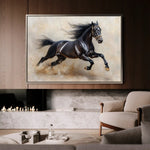 Horses 024 Canvas Art 90 x 60 cm / Stretched on hidden frame