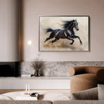 Horses 024 Canvas Art 90 x 60 cm / Stretched on hidden frame