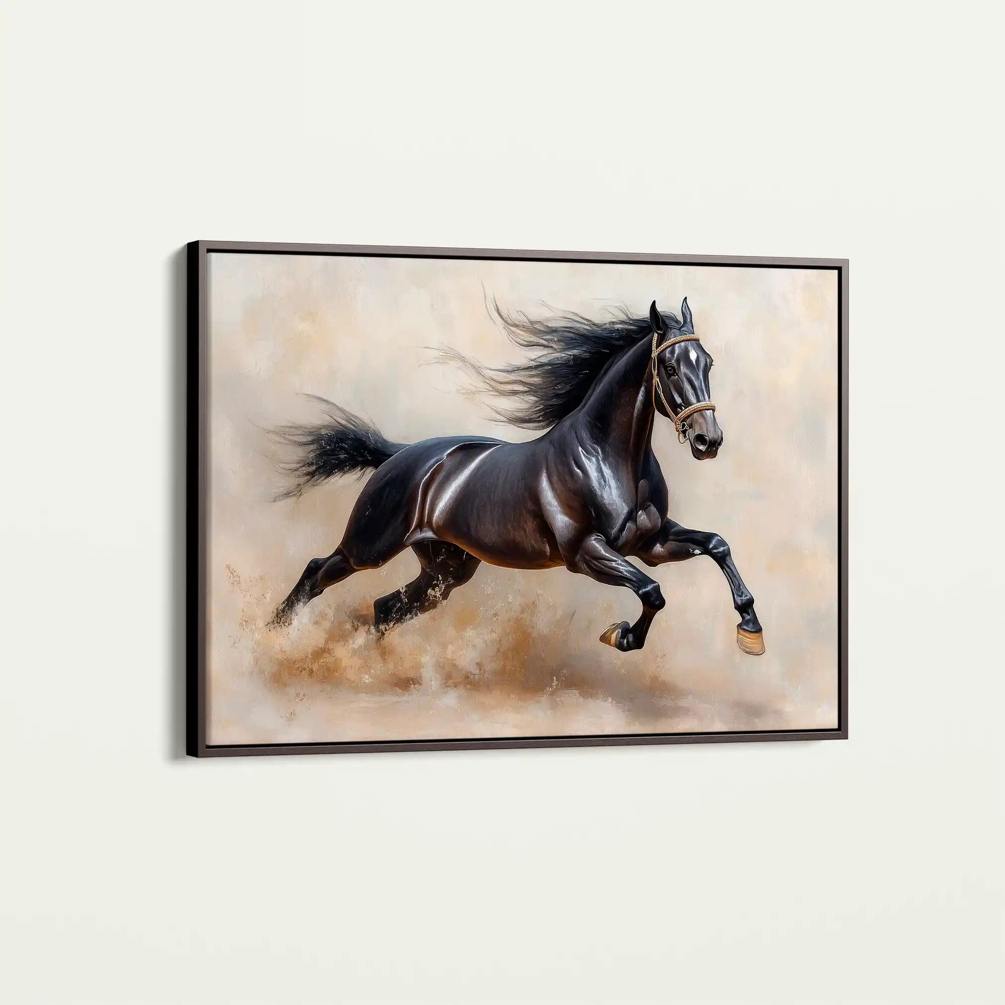 Horses 024 Canvas Art 90 x 60 cm / Stretched on hidden frame