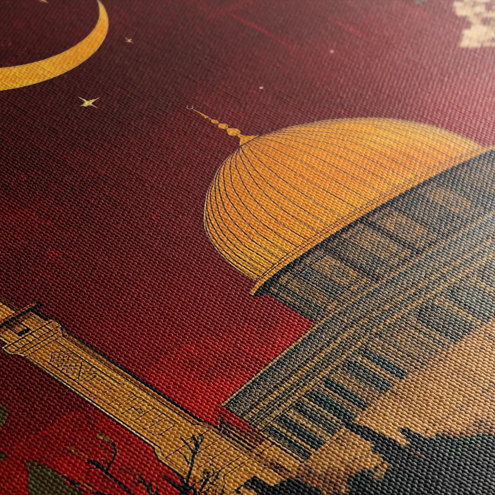 Palestine 024 Canvas Art 90 x 60 cm / Stretched on hidden frame