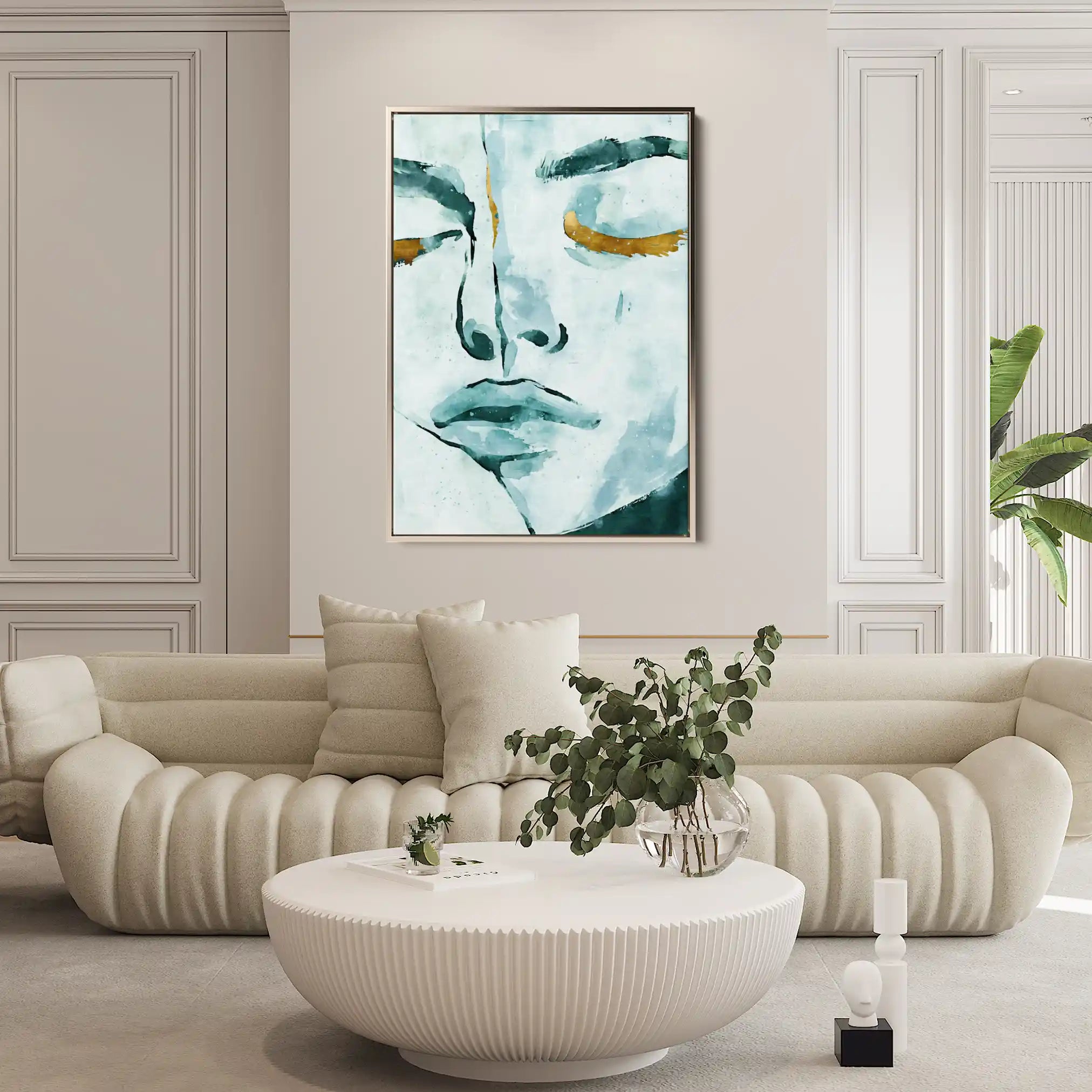 Portrait 024 Canvas Art 90 x 60 cm / Stretched on hidden frame