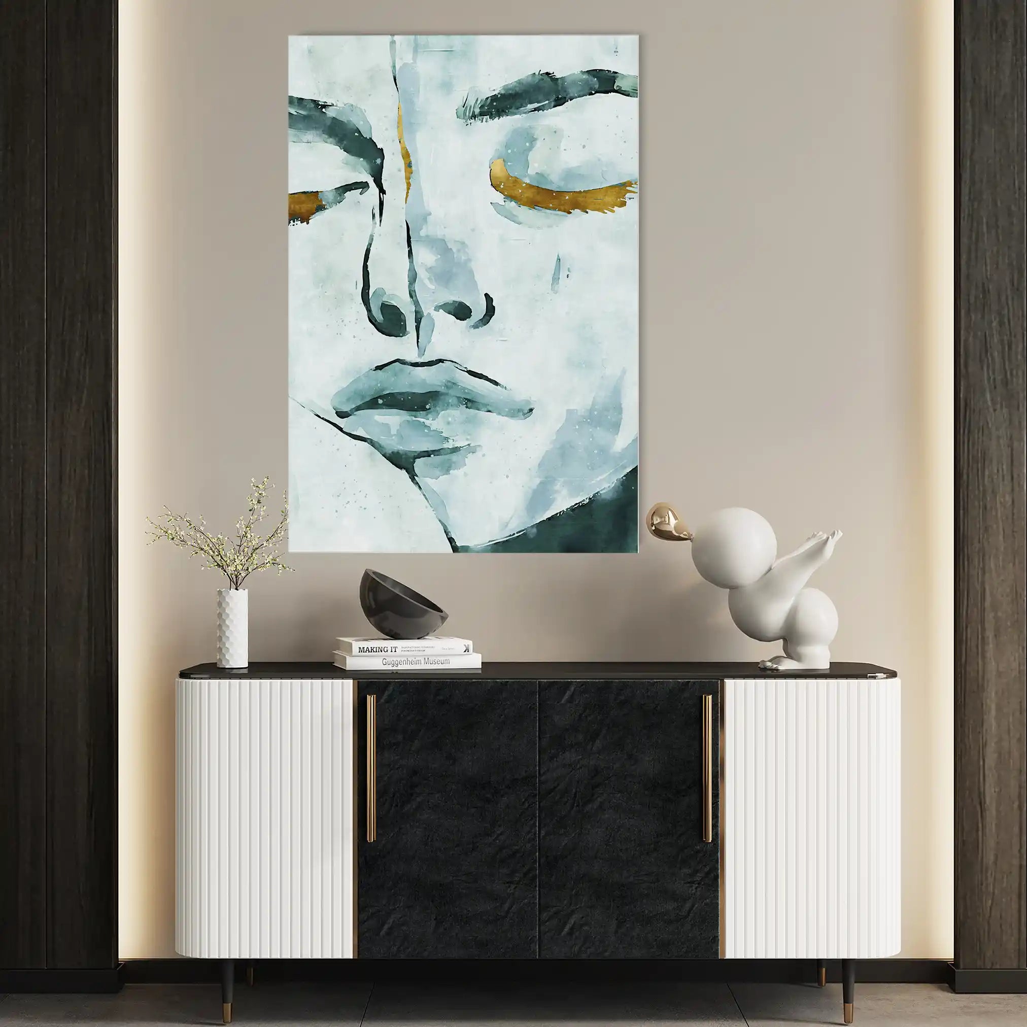 Portrait 024 Canvas Art 90 x 60 cm / Stretched on hidden frame