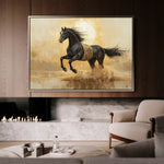 Horses 025 Canvas Art 90 x 60 cm / Stretched on hidden frame