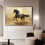 Horses 025 Canvas Art 90 x 60 cm / Stretched on hidden frame
