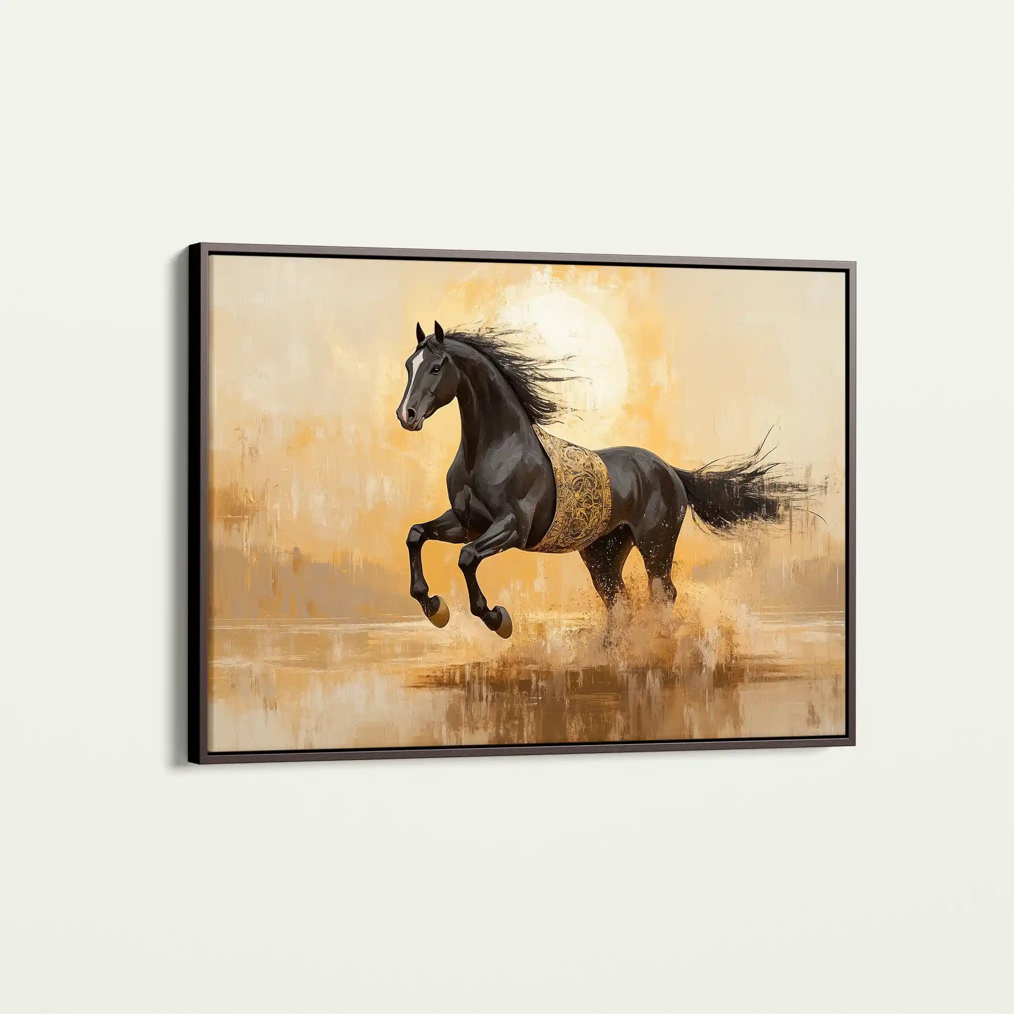 Horses 025 Canvas Art 90 x 60 cm / Stretched on hidden frame