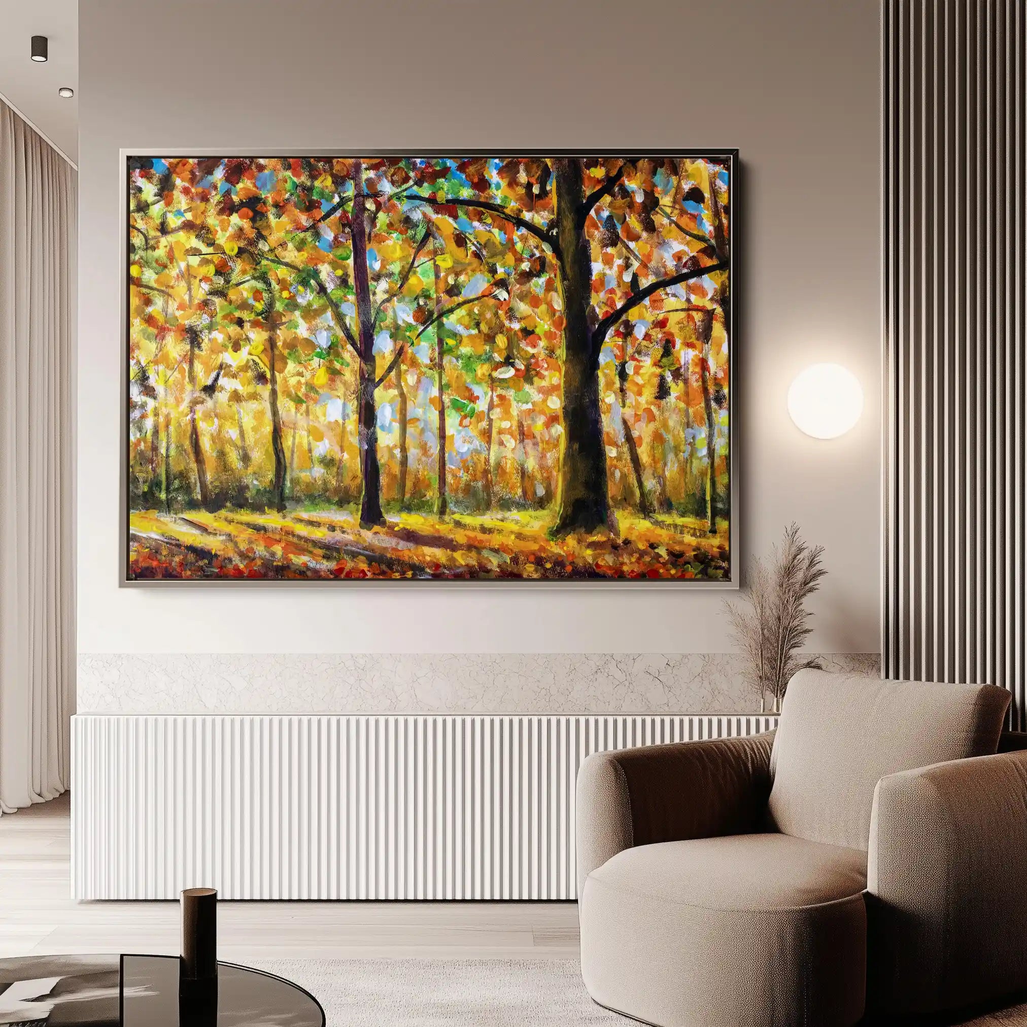 Landscape 025 Canvas Art 90 x 60 cm / Stretched on hidden frame