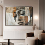 Portrait 025 Canvas Art 90 x 60 cm / Stretched on hidden frame