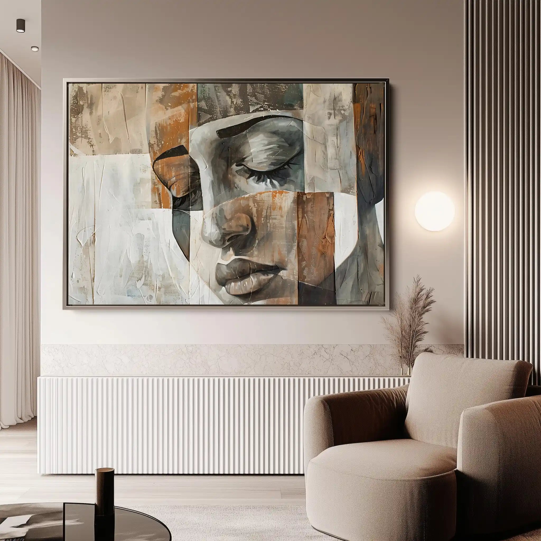 Portrait 025 Canvas Art 90 x 60 cm / Stretched on hidden frame