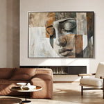 Portrait 025 Canvas Art 90 x 60 cm / Stretched on hidden frame