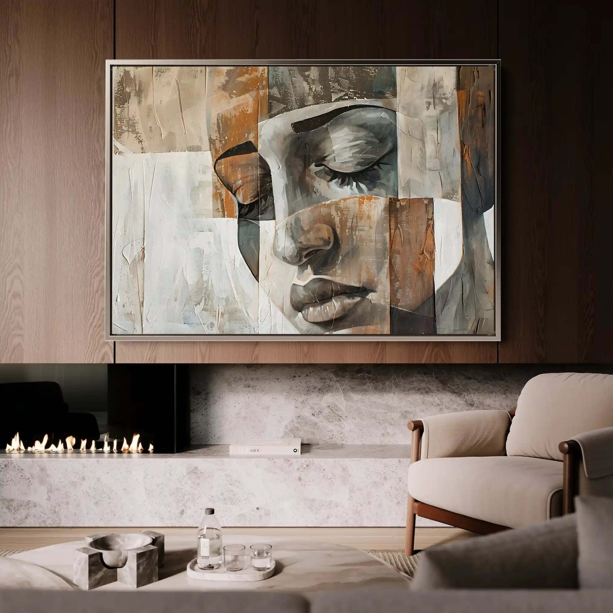 Portrait 025 Canvas Art 90 x 60 cm / Stretched on hidden frame