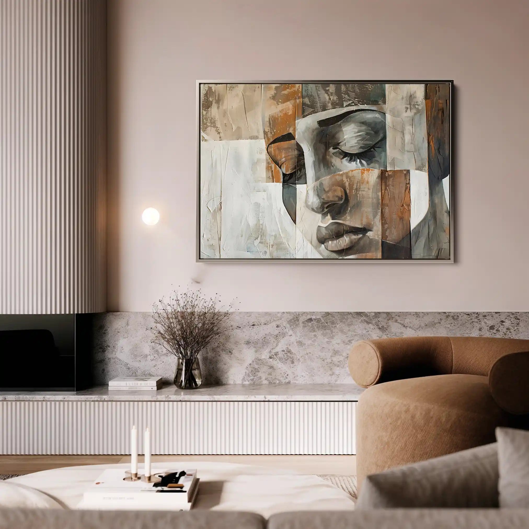 Portrait 025 Canvas Art 90 x 60 cm / Stretched on hidden frame