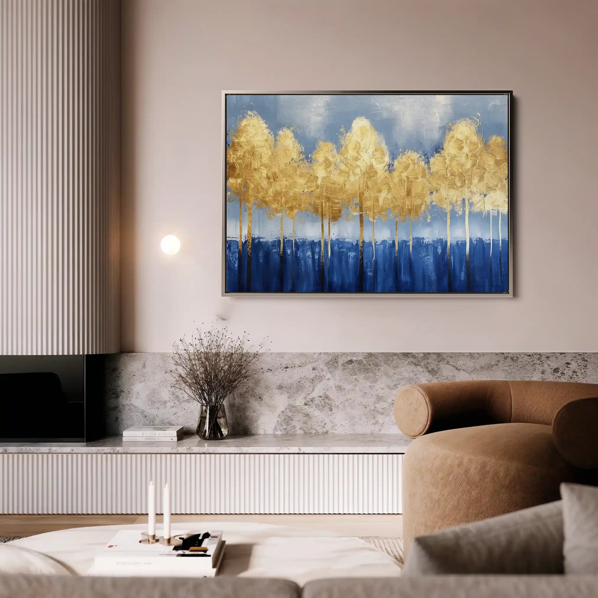 Floral Canvas Wall Art WAD026-F 90 x 60 cm / Stretched on hidden frame