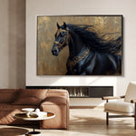 Horses 026 Canvas Art 90 x 60 cm / Stretched on hidden frame
