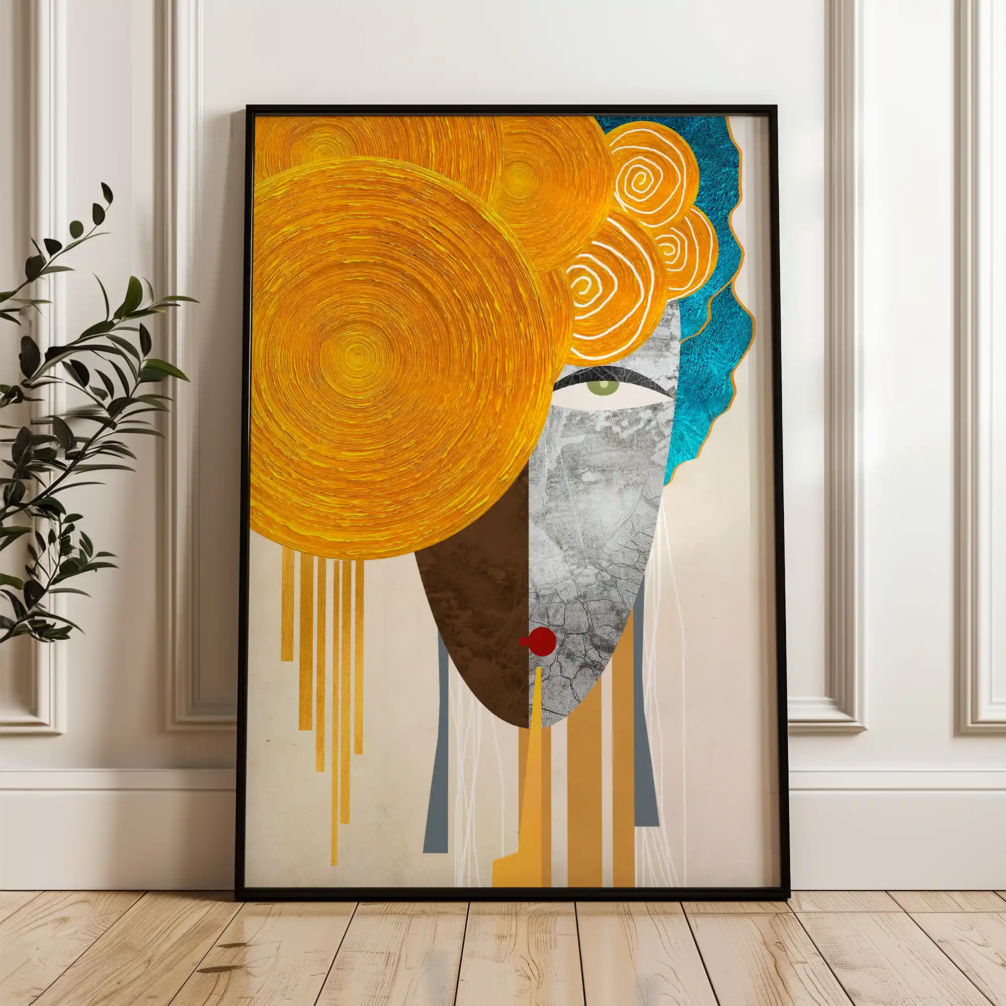 Portrait 026 Canvas Art 90 x 60 cm / Stretched on hidden frame