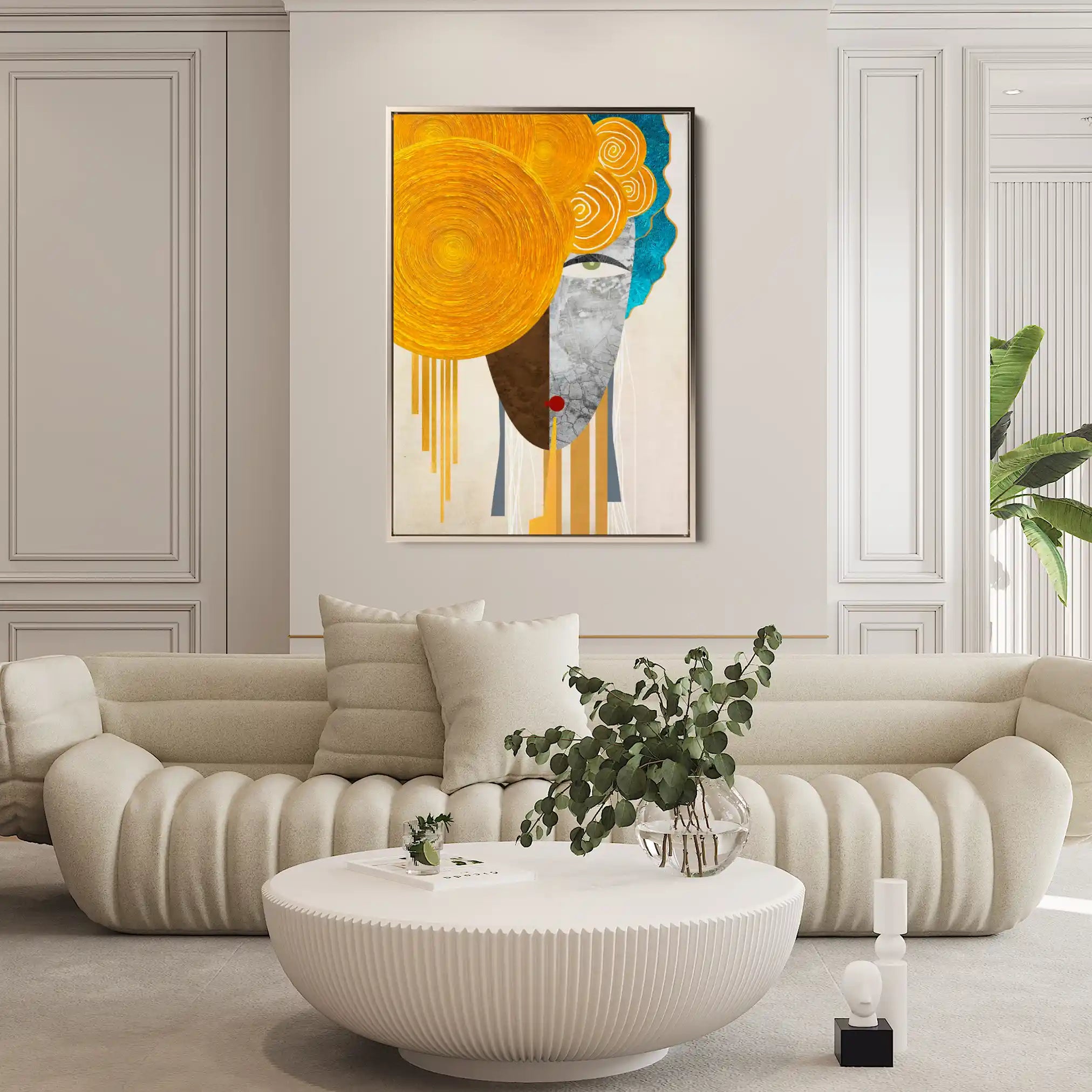 Portrait 026 Canvas Art 90 x 60 cm / Stretched on hidden frame